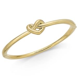 Kate Spade loves me knot heart bracelet in gold